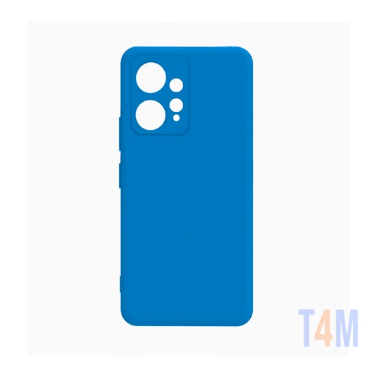 Silicone Case with Camera Shield for Xiaomi Redmi Note 12 4g Blue